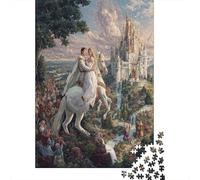 Prince And Princess Riding White Horses1000 Piece Impossible for Adults Games Gifts Kids Challenge Jigsaw