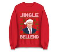 Prince Andrew Jungle Bellend Christmas Jumper, Funny Rude Xmas Festive Sweatshirt, Xmas Gift Top Red