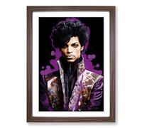 Prince Art Deco Framed Print | A2 Walnut Framed Wall Art | Ready to Hang | Art Deco Nature Picture | Living Room Bedroom Lounge Office