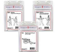 Prince August Hobby Casting Moulds - British Artillery Crew and Cannon 3 Pack