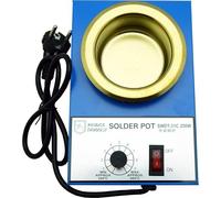 Prince August Solder Melting Pot 220-230v with Hobby Casting ladle and Solder Flux Pot.