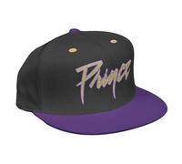 Prince Baseball Cap Gold Logo & Symbol new Official Black & Purple Unisex