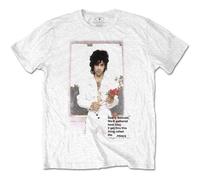Prince T-Shirt Beautiful Photo Logo Official Unisex Short-Sleeve White