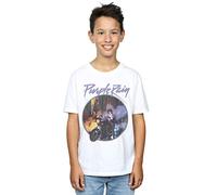 Prince Boys Purple Rain Distressed T-Shirt White 9-11 Years