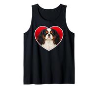 Prince Charles English Toy Spaniel Heart Tank Top