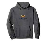 Prince Charming Fairytale Material Crown Magic Pullover Hoodie, Adult Unisex, Dark Heather Grey, XXL