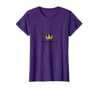 Prince Charming Fairytale Material Crown Magic T-Shirt, Women, Purple, Medium