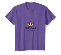 Prince Charming Fairytale Material Crown Magic T-Shirt, Youth, Purple Heather, Small