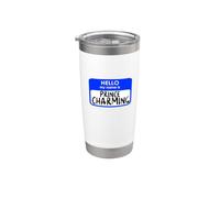 Prince Charming Funny Hello My Name tag Easy Costume Stainless Steel Insulated Tumbler