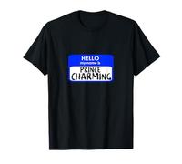 Prince Charming Funny Hello My Name tag Easy Costume T-Shirt