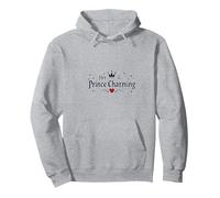 Prince Charming - Her Romantic Fairytale Sweetheart Pullover Hoodie, Adult Unisex, Heather Grey, S