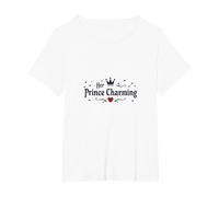 Prince Charming - Her Romantic Fairytale Sweetheart T-Shirt, Women's Plus, White, 6X