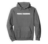 Prince Charming Pullover Hoodie, Adult Unisex, Asphalt Grey, Large