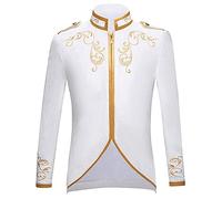 Prince Costume Men, Nobleman Men's Coat, Retro Gothic Jacket, Medieval Court Suit, Embroidery, Royal Prince Clothing, Steampunk Tailcoat, Halloween, Carnival, Theme Party