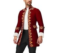 Prince Costume Men's Edelmann Coat Men's Embroidery Gothic Jacket Medieval Yard Blazer Royal Prince Clothing Steampunk Tailcoat Halloween Theme Party Carnival Cosplay