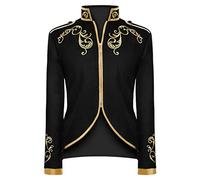 Prince Costume Men's Edelmann Coat Men's Embroidery Retro Gothic Jacket Medieval Suit Royal Prince Clothing Steampunk Tailcoat Halloween Theme Party Carnival Cosplay Clothing