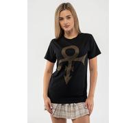 Prince Diamante Gold Symbol T-Shirt in Black | Size: Medium Prince Black M