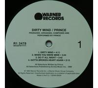 Dirty Mind by Prince (Record, 2011)