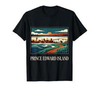 Prince Edward Island Canada Vintage Coastal Travel Design T-Shirt