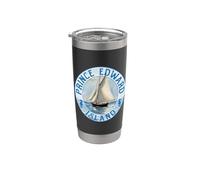 Prince Edward Island, Canada, Vintage Sailboat Design Stainless Steel Insulated Tumbler