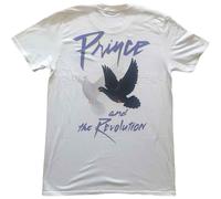 Prince Faces & Doves T-Shirt in White | Size: XL Prince White XL