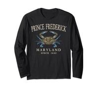 Prince Frederick Maryland Blue Crab Since 1649 Antique White Long Sleeve T-Shirt