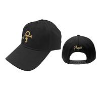 PRINCE CAP BLACK with Gold LOGO Official Prince Estate Baseball Cap w/Tag MINT