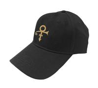 Prince Gold Symbol Baseball Cap in Black Prince Black One Size
