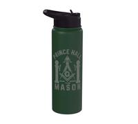 Prince Hall Mason Masonic Square & Compass Freemason Shriner Stainless Steel Insulated Water Bottle