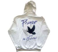 Prince Hoodie Faces and Doves Logo new Official Mens White Pullover