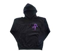 Prince Hoodie Lotus Flower Logo new Official Mens Black Pullover