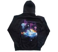 Prince Hoodie Lotus Flower Logo Official Mens Black Pullover L