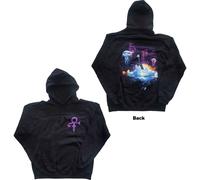 Prince Hoodie Lotus Flower Logo Official Mens Black Pullover M