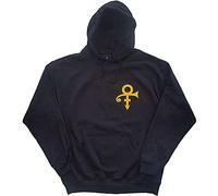 Prince Hoodie Love Symbol Logo Official Mens Black Pullover L