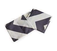 Prince Lionheart CatchAll | Square Floor Mat | Wipes Clean | Non-Slip | Multi-use | With Storage Pocket | 107cm x 107cm - Grey & White Chevron Design