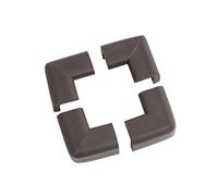 Prince Lionheart Cushiony Corner Guards | Soft & Cushiony Impact Absorbing Foam | 4 Corners | 3M Tape | Corner Protectors | Wipes Clean | Easy To Fit & Remove | Accident Prevention - Chocolate Brown