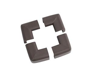Prince Lionheart Cushiony Corner Guards | Soft & Cushiony Impact Absorbing Foam | 4 Corners | 3M Tape | Corner Protectors | Wipes Clean | Easy To Fit & Remove | Accident Prevention - Chocolate Brown