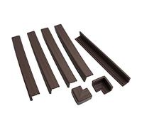 Prince Lionheart Fireplace Guard & 2 Jumbo Corners | Protects Child From Sharp Edges | Impact Absorbing Foam | Fireplace Edge Protectors | 5 x 18’’/45.72cm & 2 Corners | Wipe Clean | Easy Fit - Brown