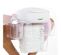 Prince Lionheart Nappy Depot | Hangs On Changing Table | Nappy Changing Accessory | Clear The Clutter | Organiser | Tray & Side Compartments | Holds 18 Large Nappies & Changing Essentials