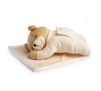 Prince Lionheart Slumber Bear with Silkie| Sleep Aid | Soothing Womb Sounds | Designed By A Doctor | Newborn, Infant & Toddler | White Noise | Removeable Sound Box - Cream