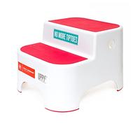 Prince Lionheart Uppy2® |Kids Two-Step Stool| Versatile| Anti-Slip Top & Base | Potty Training | Toddler Stool | Carry Handles | Kitchen & Bathroom - Flashbulb Fuchsia Pink