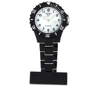 Prince London PI-4010 Pocket Watch with Black Plastic Strap