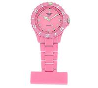Prince London Plastic Pink Rotating Bezel Unisex Nurses Fob Watch PI-4010