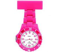 Prince London Rubberised Hot Pink Rotating Bezel Unisex Nurses Fob PI-2035