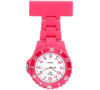 Prince London Rubberised Pink Rotating Bezel Unisex Nurses Fob Watch PI-2046