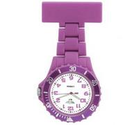 Prince London Rubberised Purple/Lilac Rotating Bezel Unisex Nurses Fob PI-2029