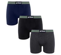 Prince Men's 3 Pack Black Dark Grey Boxers | Size: Medium Prince Multicolor M