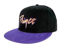 Prince Men's Gold Logo & Symbol Snapback Baseball Cap Black