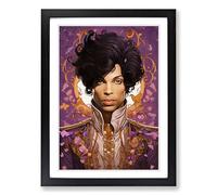 Prince Nouveau Framed Print | A2 Black Framed Wall Art | Ready to Hang | Modern Nature Picture | Living Room Bedroom Lounge Office