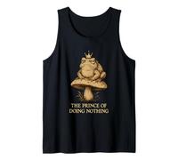 Prince of Doing Nothing Lazy Toad Mushroom Crown Tank Top
